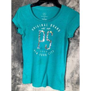 Aeropostale PST Shirt Girls Size 12 Sequined Ps New York City